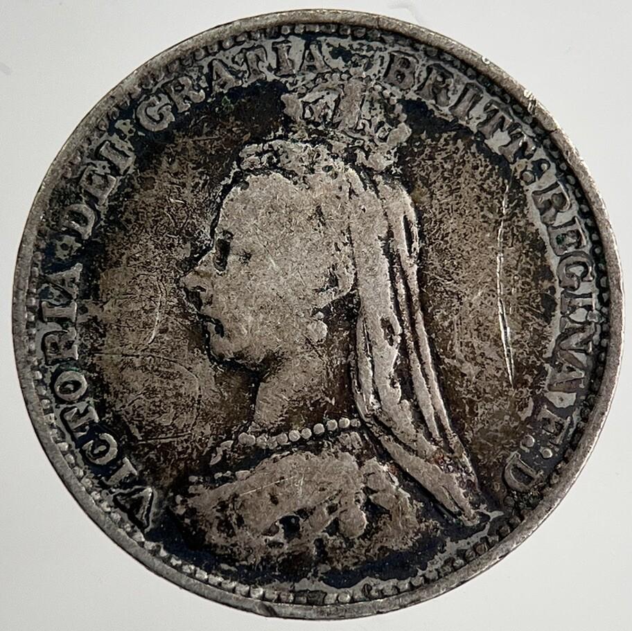 1887 Victoria Threepence Silver Coin | Fine Collectable Grade | a8502