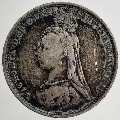 1887 Victoria Threepence Silver Coin | Fine Collectable Grade | a8502