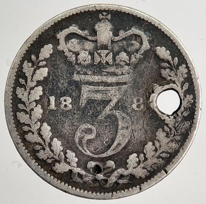 British Victoria Threepence Silver Coin | Collectable Grade | a8483