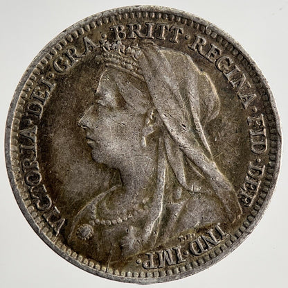 1897 Victoria Threepence Silver Coin | Very High Grade | a8488