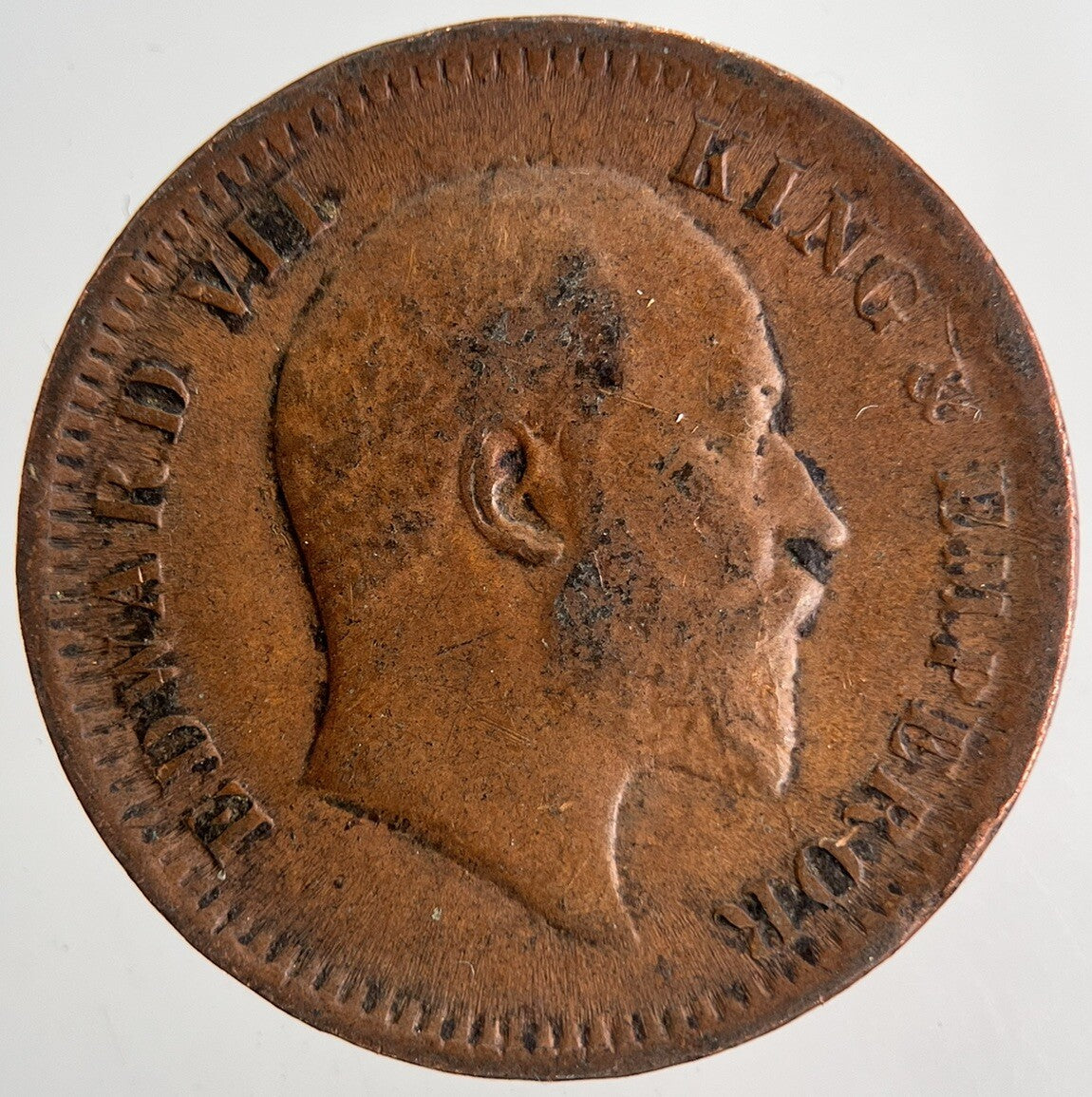 1904 India Quarter Anna Coin | Very High Grade | a6873