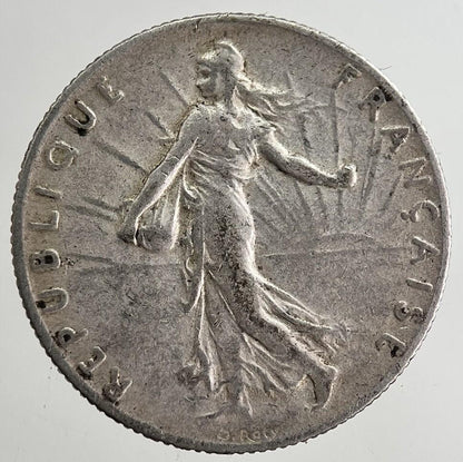 1916 France 50 Centimes Cents Silver Coin | Fine Collectable Grade | a8369