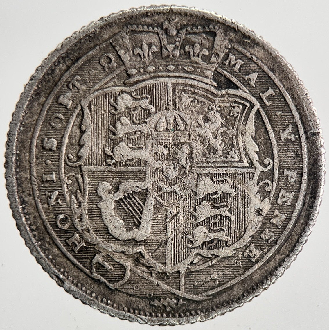 1818 George III Sixpence Silver Coin | Fine Collectable Grade | a6912