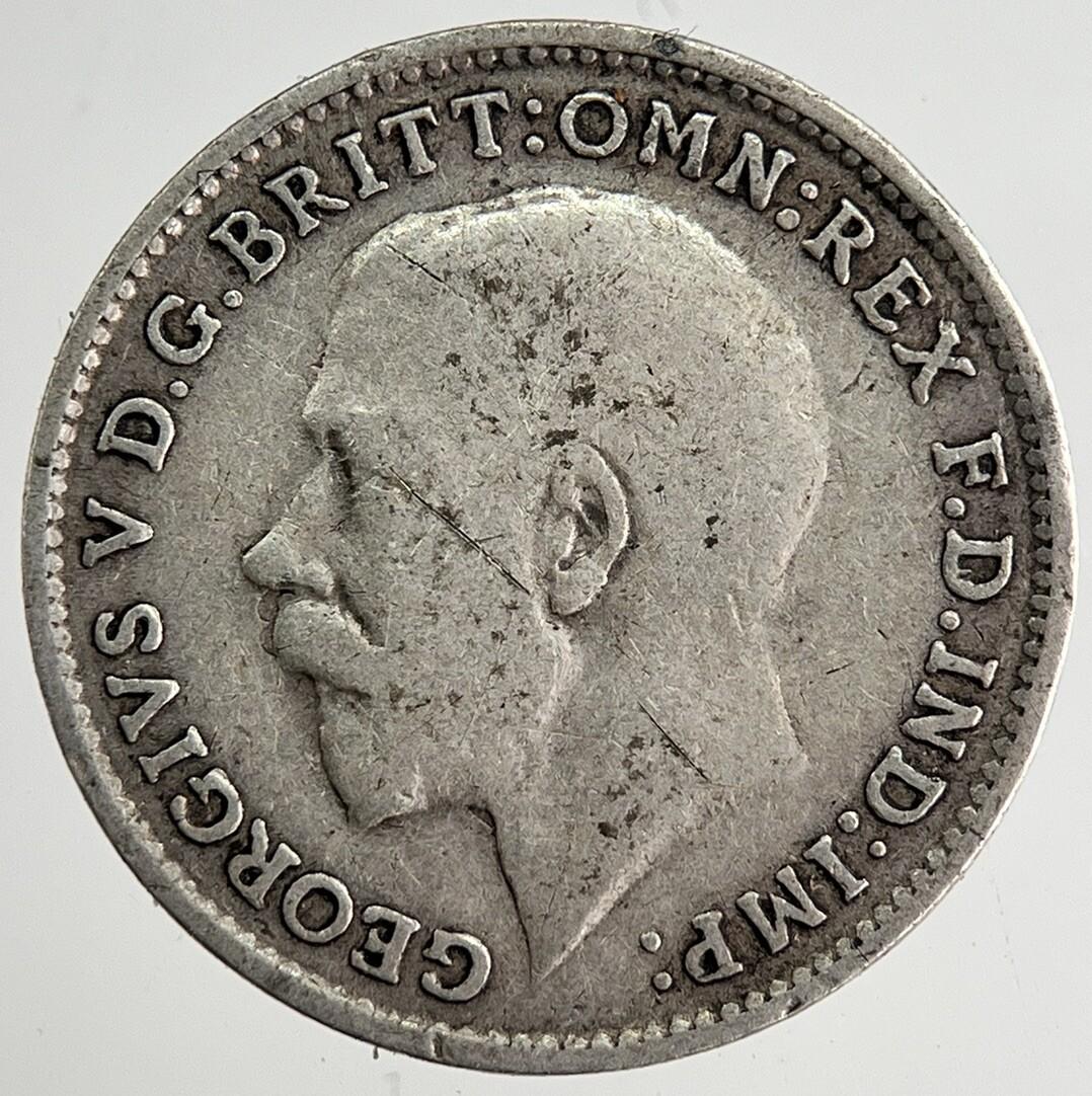 1918 George V Threepence Silver Coin | Collectable Grade | a8453