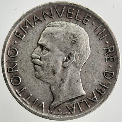 1927-R Italy 5 Lira Silver Coin | Very High Grade | a5500