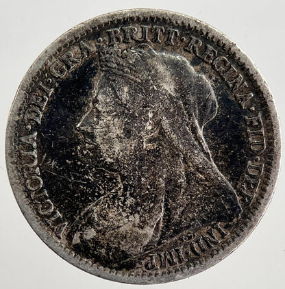 1898 Victoria Threepence Silver Coin | Fine Collectable Grade | a8501