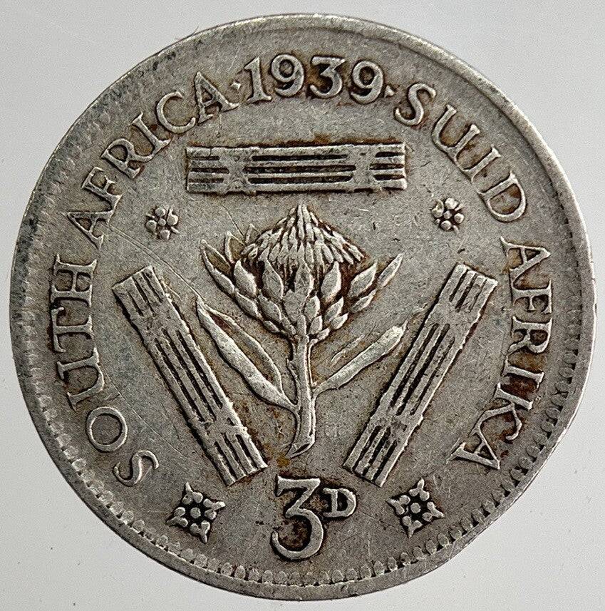 1939 South Africa Threepence Silver Coin | Collectable Grade | a8355