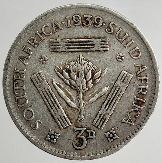 1939 South Africa Threepence Silver Coin | Collectable Grade | a8355