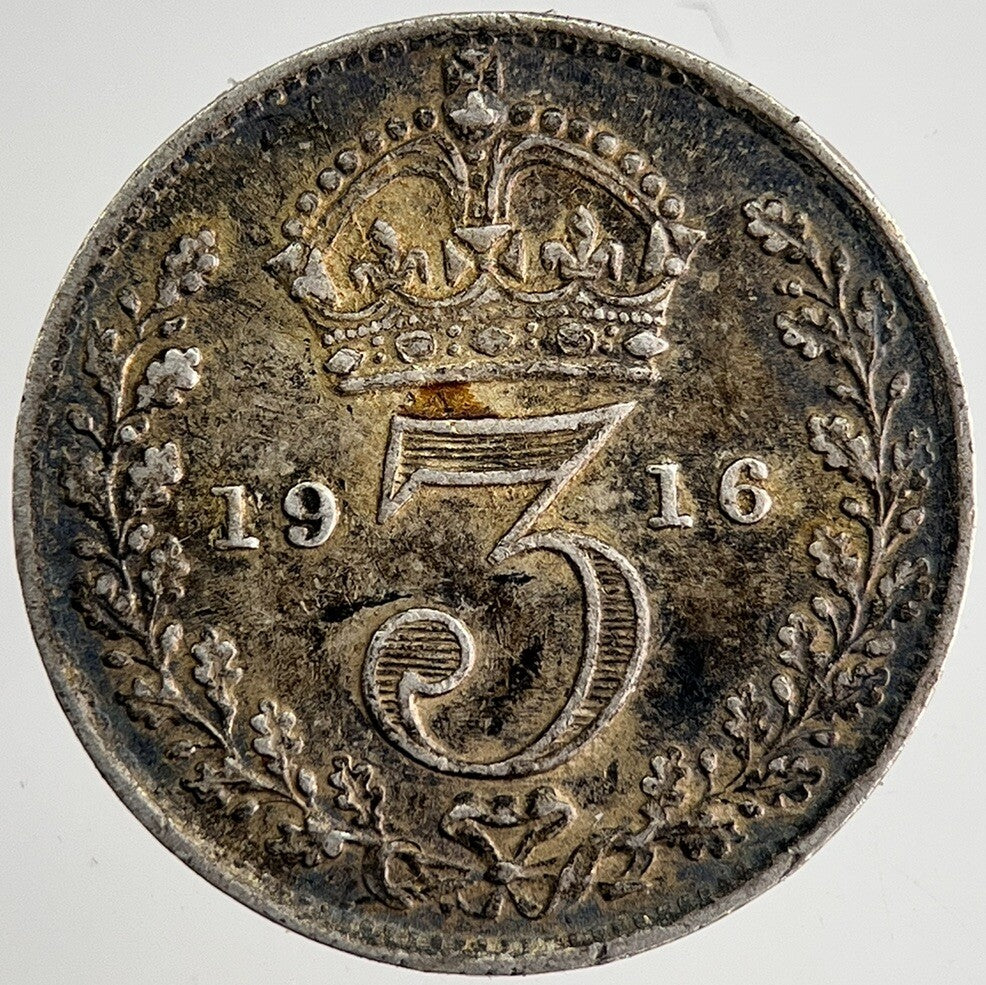 1916 George V Threepence Silver Coin | Very High Grade | a8440