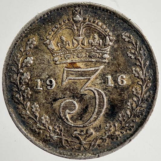 1916 George V Threepence Silver Coin | Very High Grade | a8440