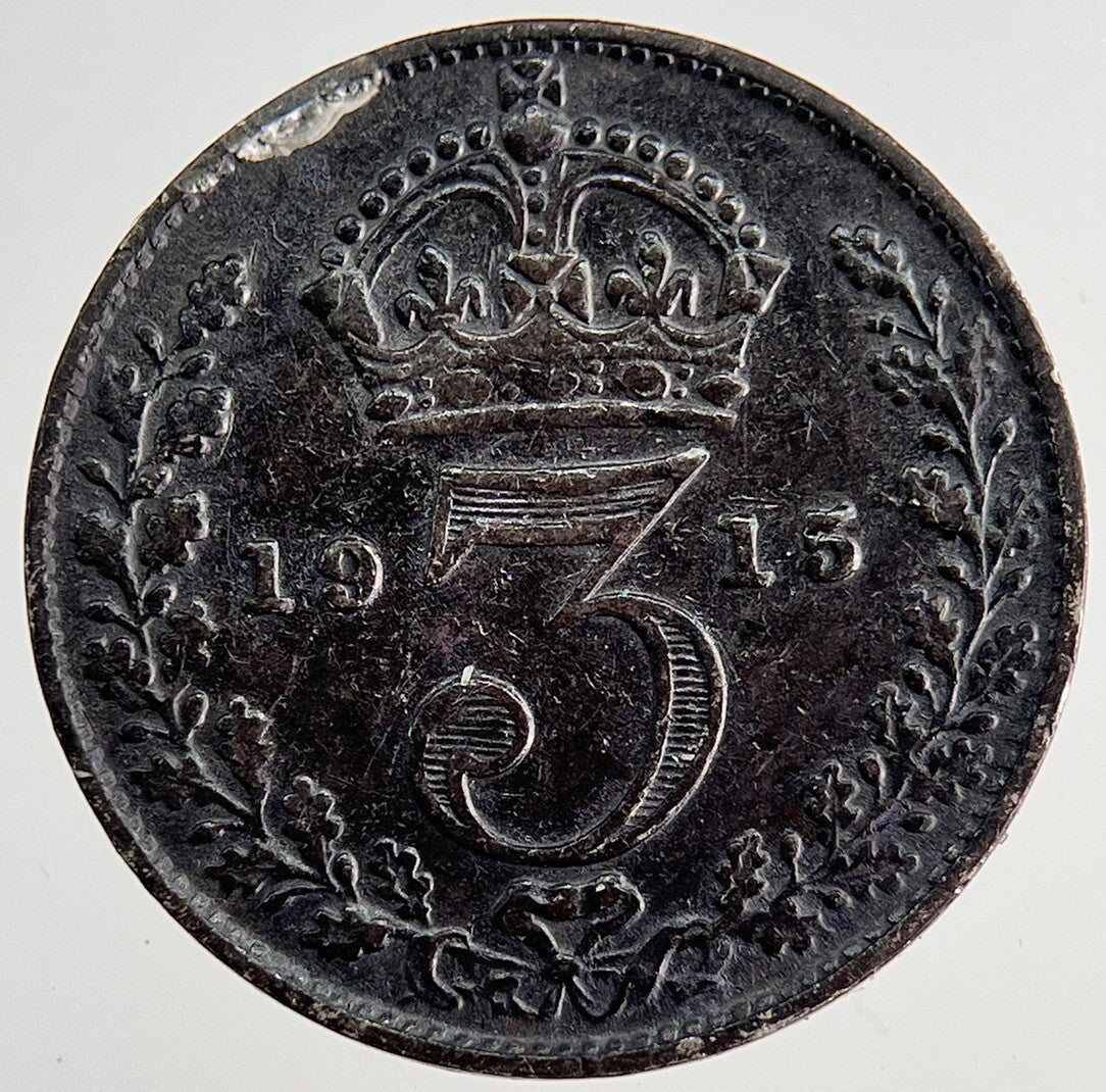 1915 George V Threepence Silver Coin | Very High Grade | a8438