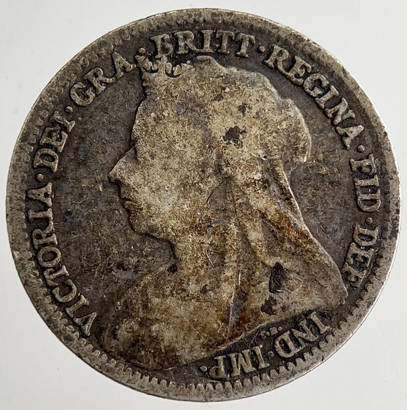 1896 Victoria Threepence Silver Coin | Fine Collectable Grade | a8500