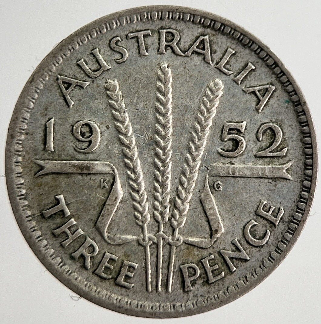 1952 Australia Threepence Silver Coin | Fine Collectable Grade | a8519
