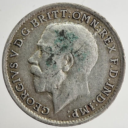 1917 George V Threepence Silver Coin | Fine Collectable Grade | a8446