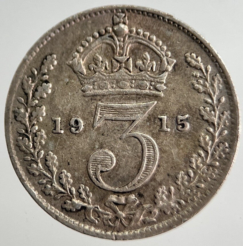 1915 George V Threepence Silver Coin | Very High Grade | a8431