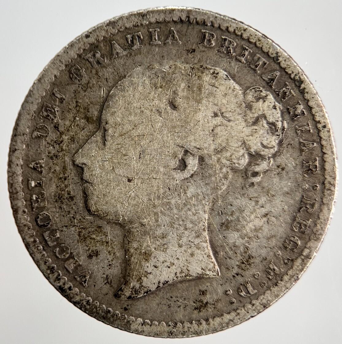 1878 Die-25 Victoria Shilling Silver Coin | Collectable Grade | a735