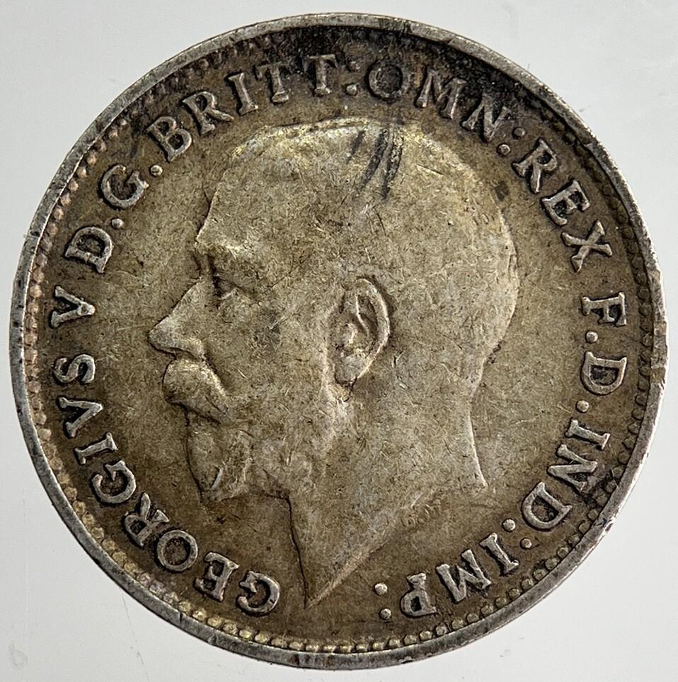 1918 George V Threepence Silver Coin | Very High Grade | a8437