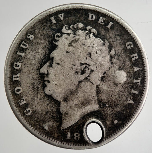 British George IV Shilling Silver Coin | Collectable Grade | a8461
