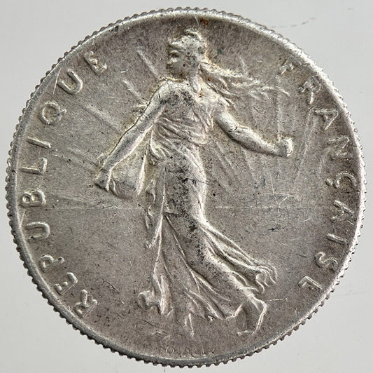1916 France 50 Centimes Cents Silver Coin | Fine Collectable Grade | a8368
