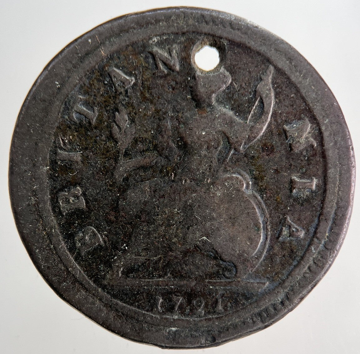 1721 George I 1st Half-Penny Coin | Collectable Grade | a6874