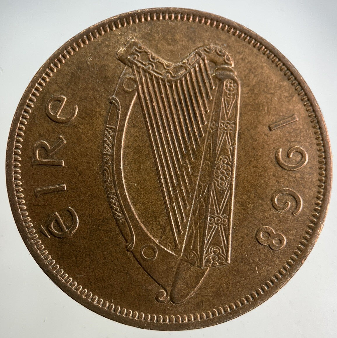 1968 Irish One Penny Coin | Very High Grade