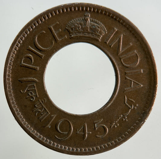 1945 India 1 Pice Coin | Fine Collectable Grade