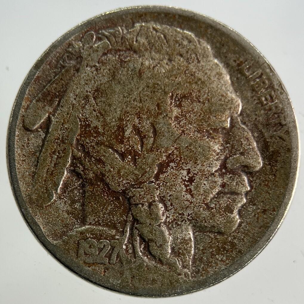 1927 US USA Buffalo Nickel Coin | Fine Collectable Grade