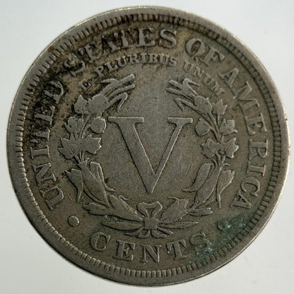 1909 US USA 5 Cents Nickel Coin | Fine Collectable Grade