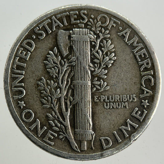 1943 US USA Mercury Dime Silver Coin | Fine Collectable Grade