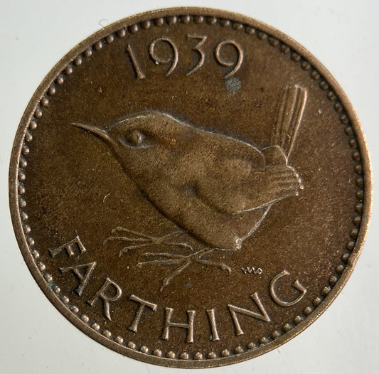 1939 George VI Wren Farthing Coin | Very High Grade