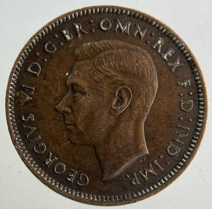 1943 George VI Wren Farthing Coin | Very High Grade