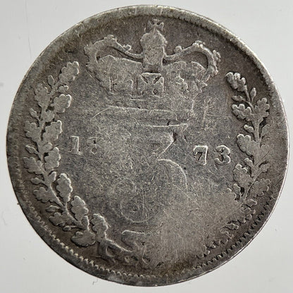 1873 Victoria Threepence Silver Coin | Collectable Grade | a8818