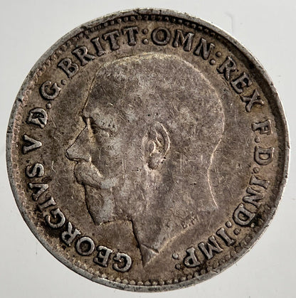 1919 George V Threepence Silver Coin | Fine Collectable Grade | a8628