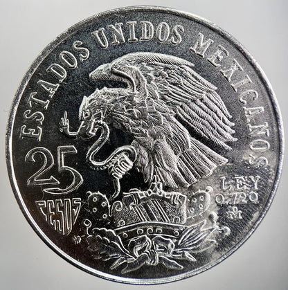 1968 Mexico 25 Pesos Silver Coin | Very High Grade | a877