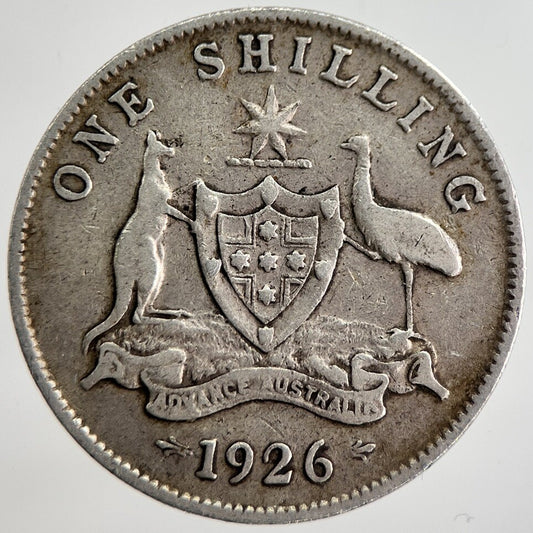 1926 Australia Shilling Silver Coin | Fine Collectable Grade | a8526