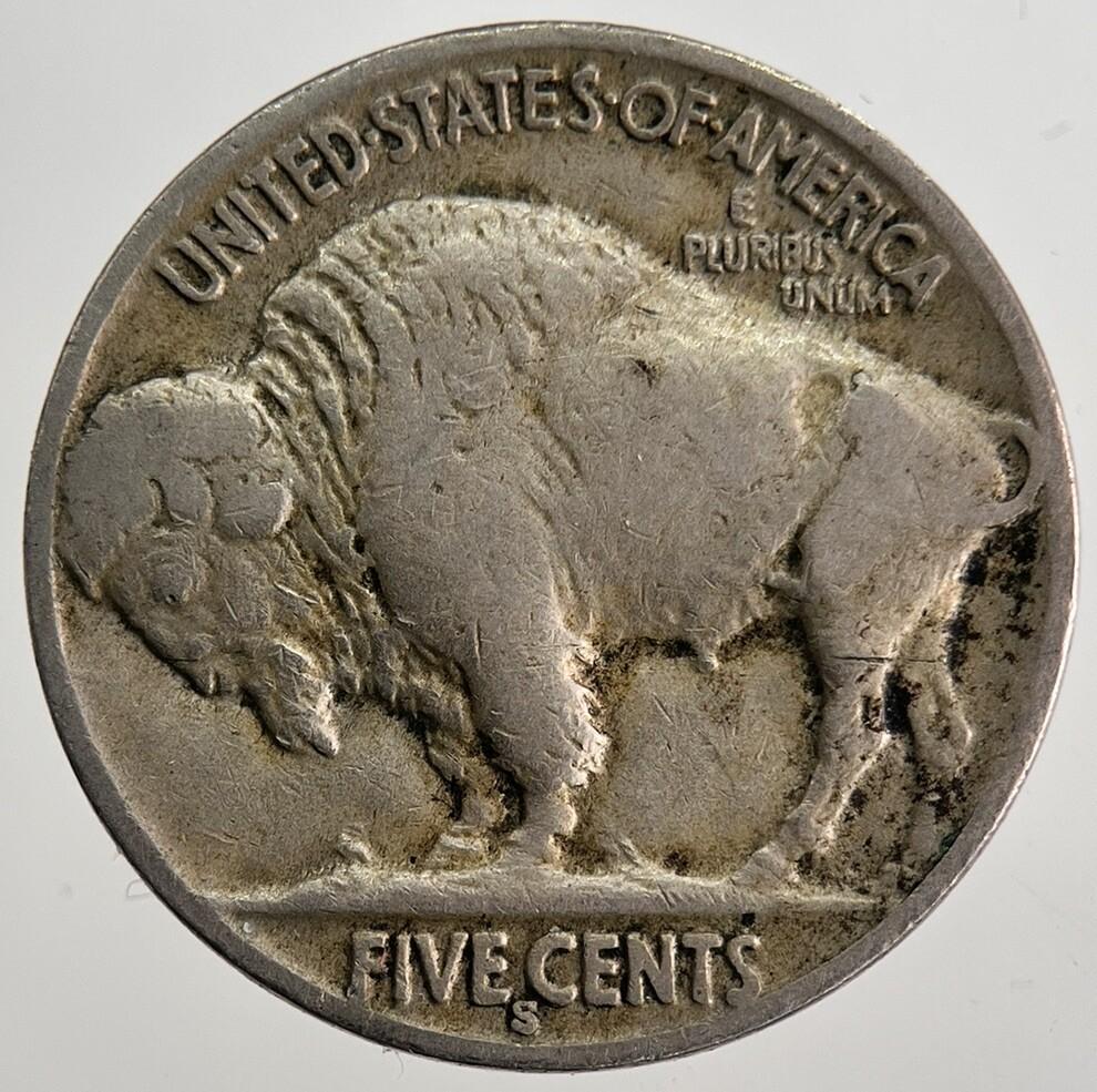 1936-S US USA Buffalo Indian Head Nickel Coin | Fine Collectable Grade | a8964
