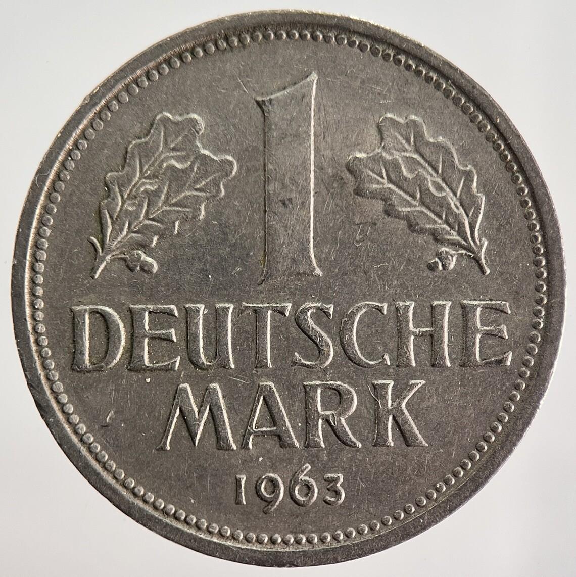 1963 Germany 1 Mark Deutsche Mark Coin | Very High Grade