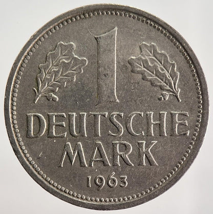1963 Germany 1 Mark Deutsche Mark Coin | Very High Grade