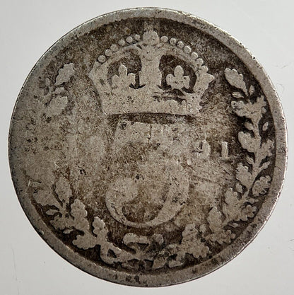 1891 Victoria Threepence Silver Coin | Collectable Grade | a8685