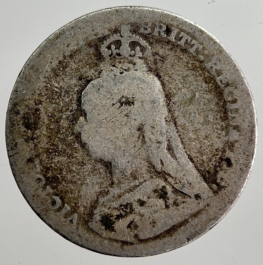 1891 Victoria Threepence Silver Coin | Collectable Grade | a8685