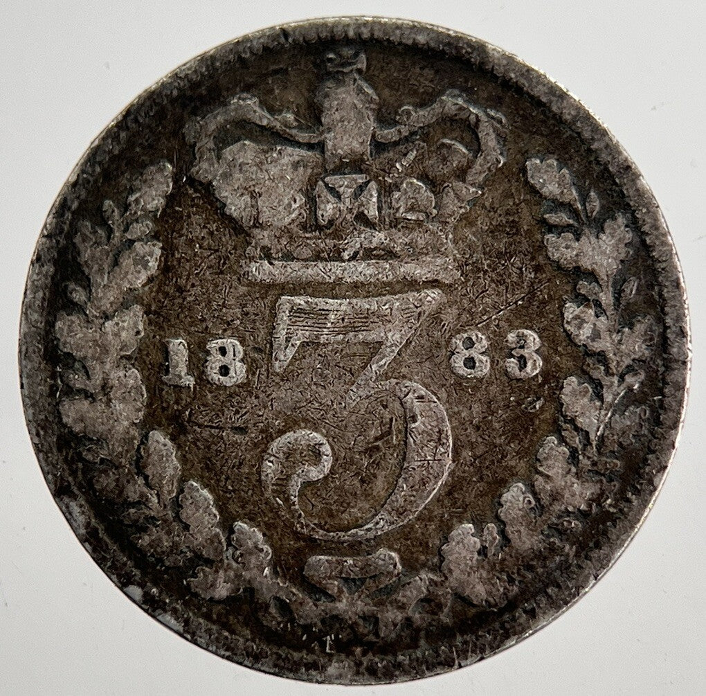 1883 Victoria Threepence Silver Coin | Collectable Grade | a8670