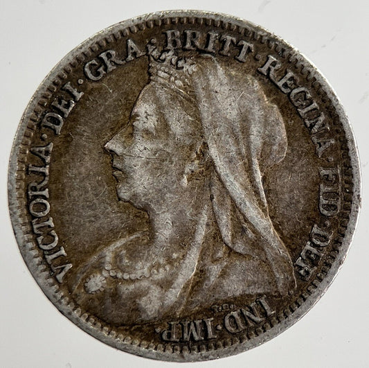 1895 Victoria Threepence Silver Coin | Fine Collectable Grade | a8822