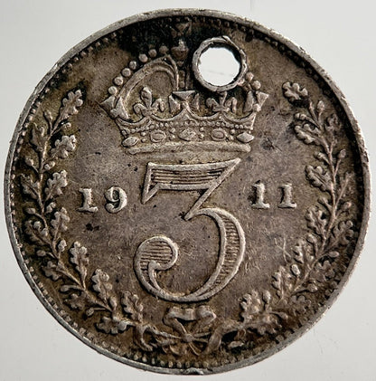 1911 George V Threepence Silver Coin | Very High Grade | a8633
