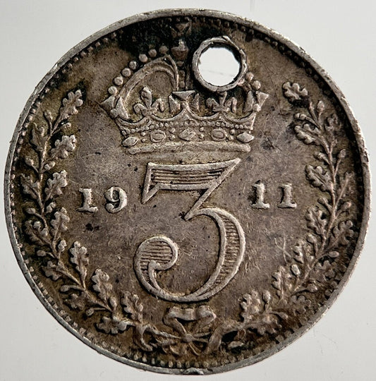 1911 George V Threepence Silver Coin | Very High Grade | a8633