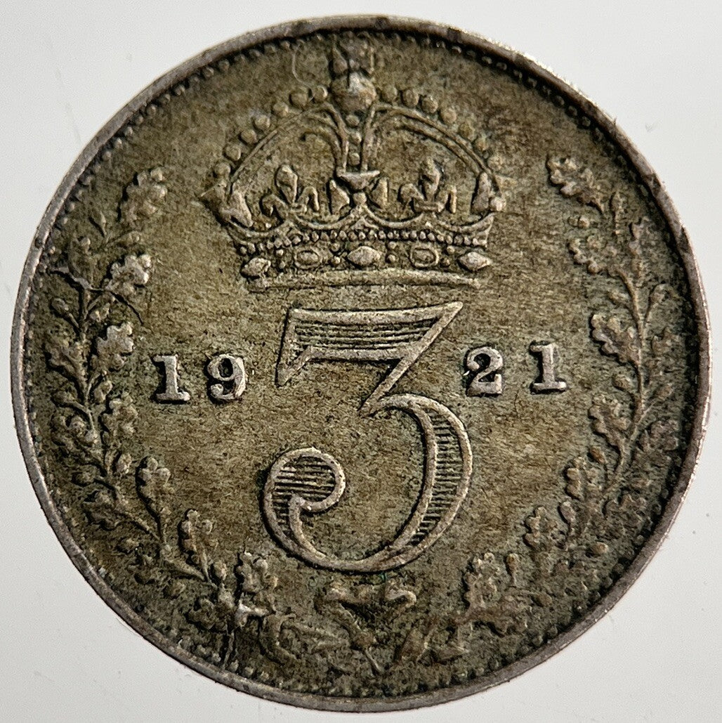 1921 George V Threepence Silver Coin | Very High Grade | a8630