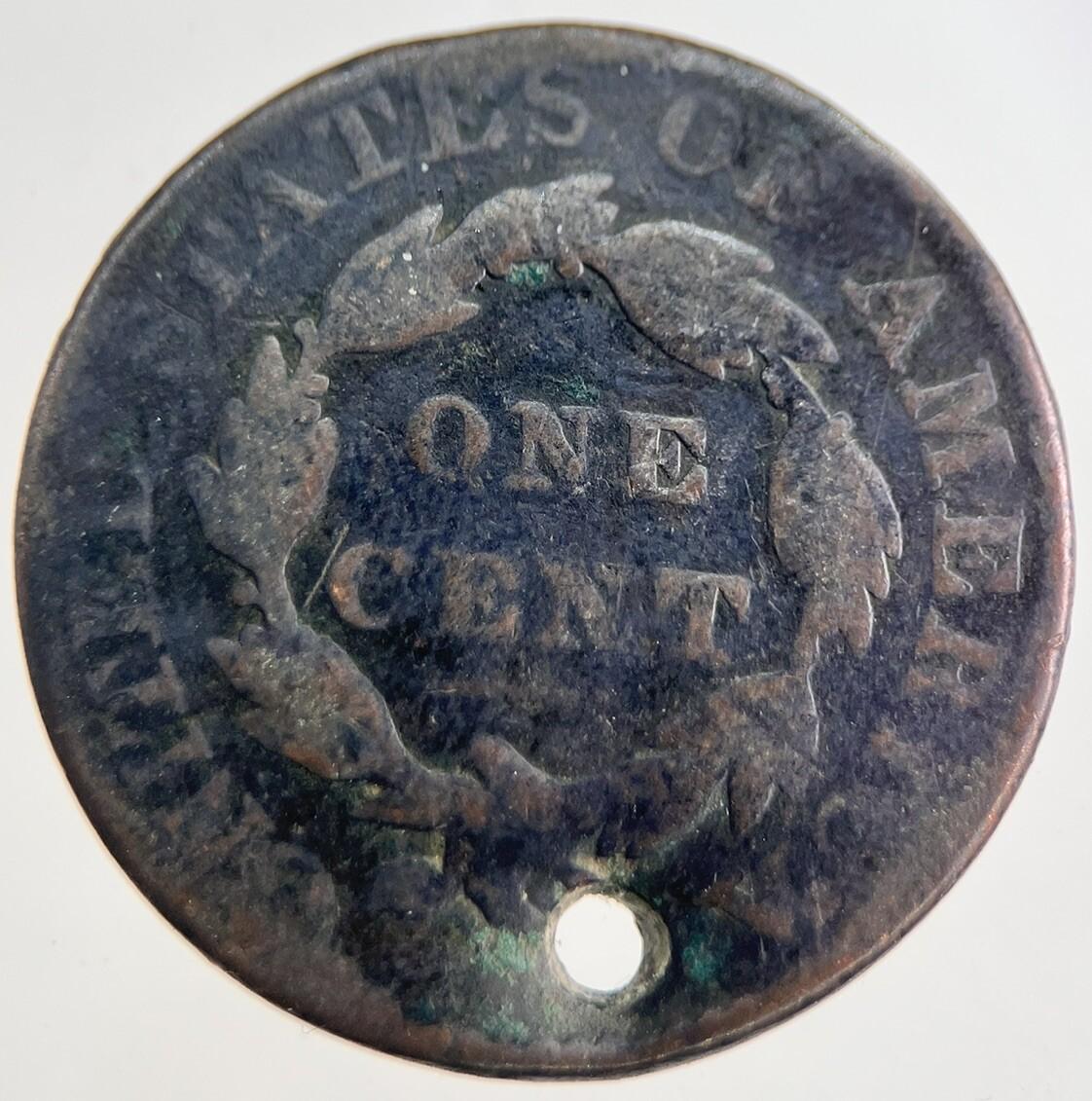 1829 US USA Large 1 One Cent Coin | Collectable Grade | a8980