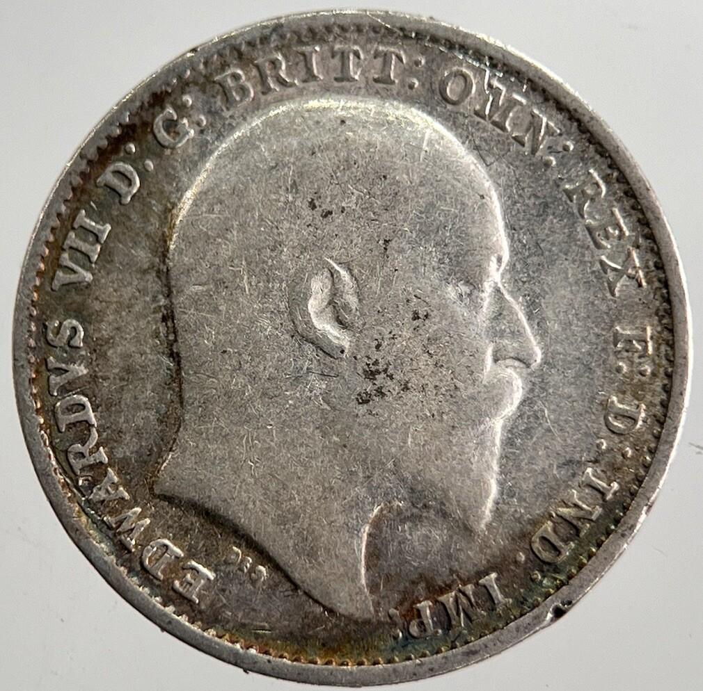 1903 Edward VII Threepence Silver Coin | Very High Grade | a8637