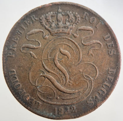 1852 Belgium 5 Cents Coin | Very High Grade | a8993