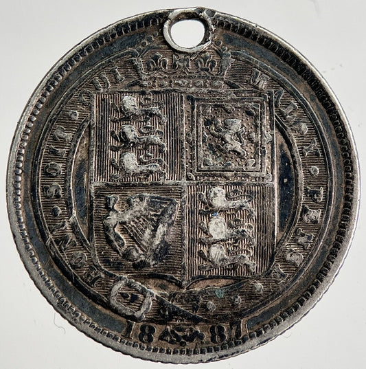 1887 Victoria Sixpence Silver Coin | Collectable Grade | a8460