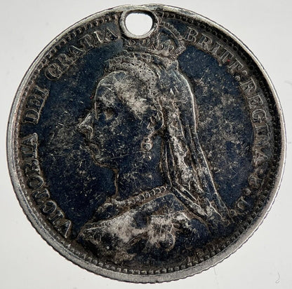 1887 Victoria Sixpence Silver Coin | Collectable Grade | a8460